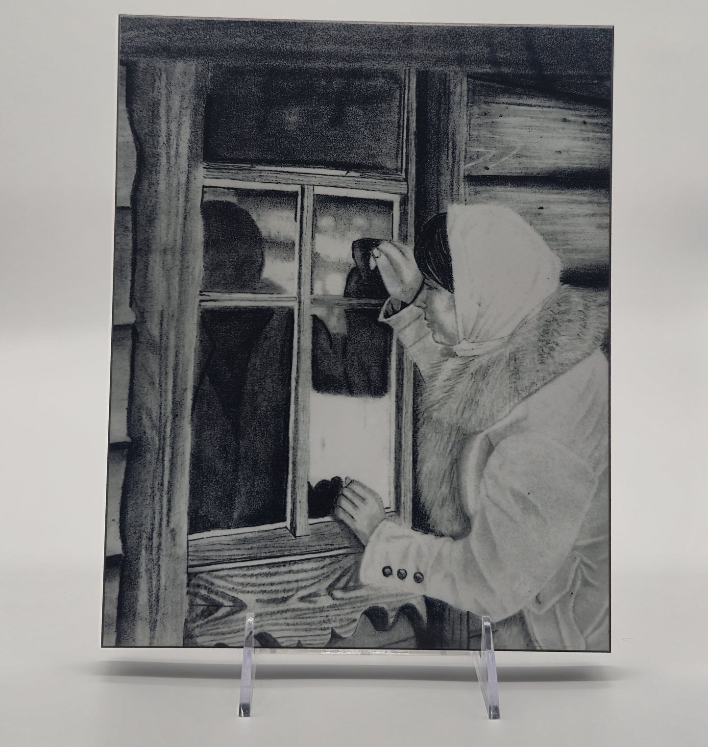The Metal Print Series No. 6: "Echoes at the Window"
