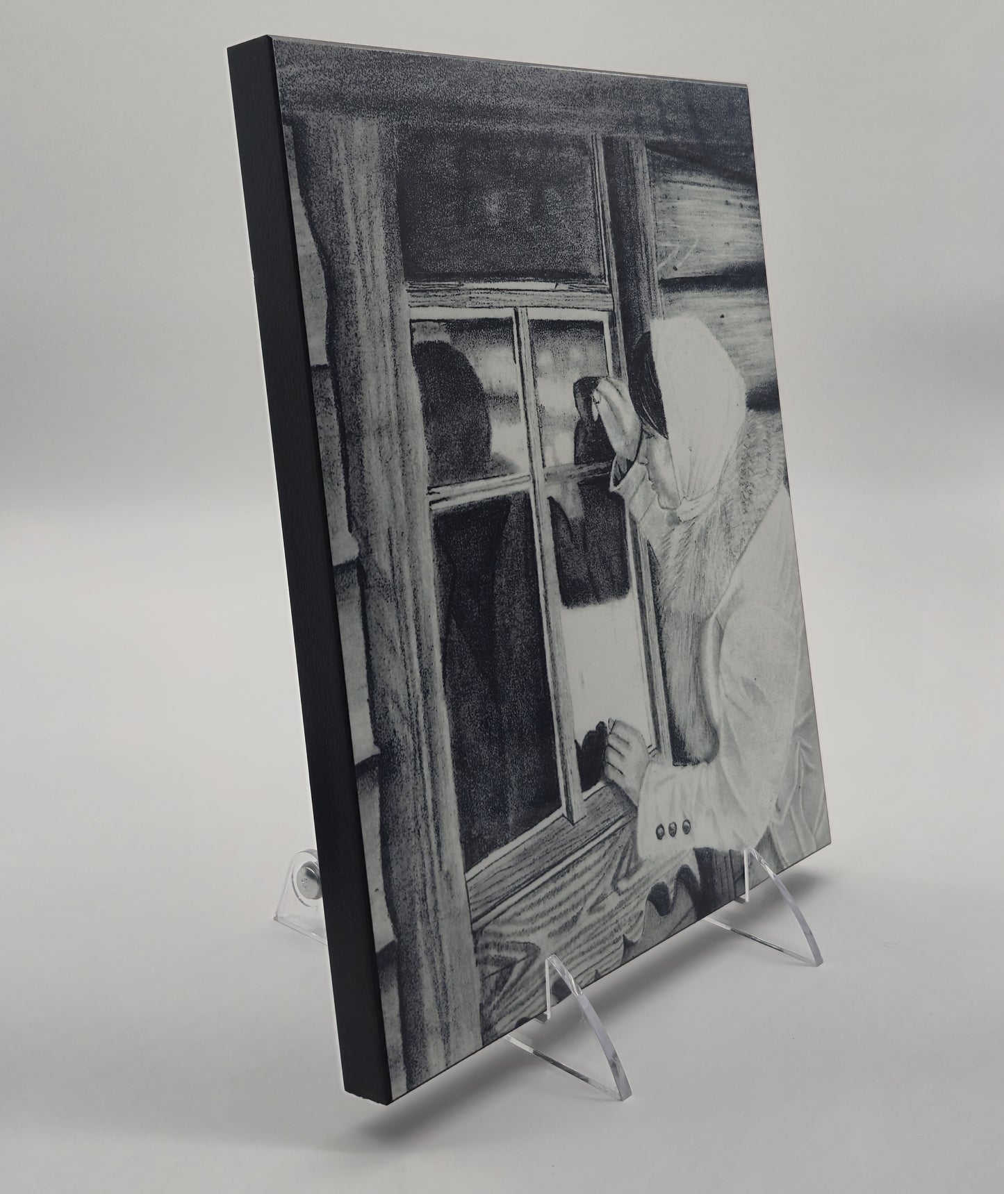 The Metal Print Series No. 6: "Echoes at the Window"
