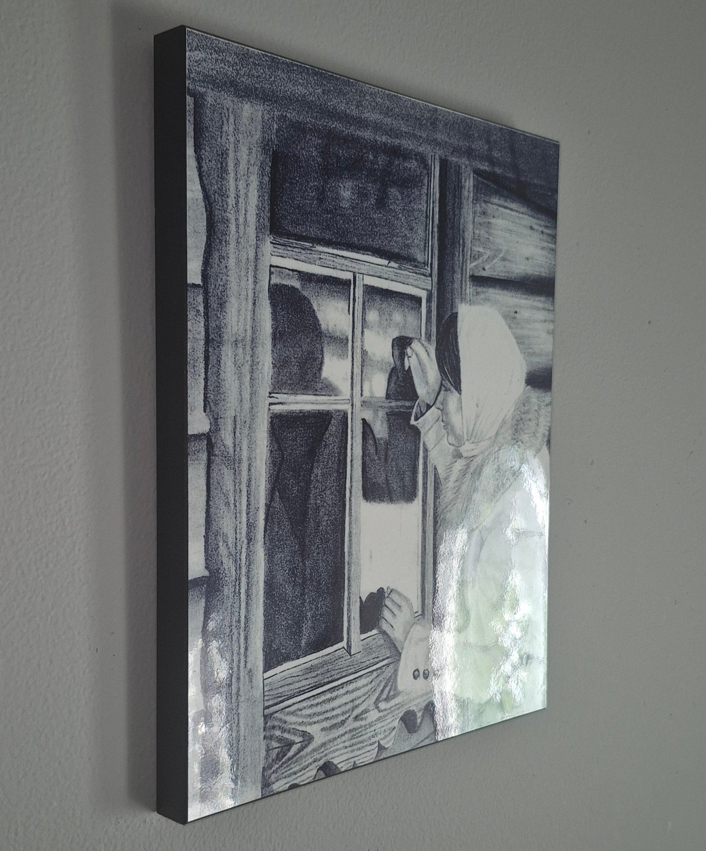 The Metal Print Series No. 6: "Echoes at the Window"