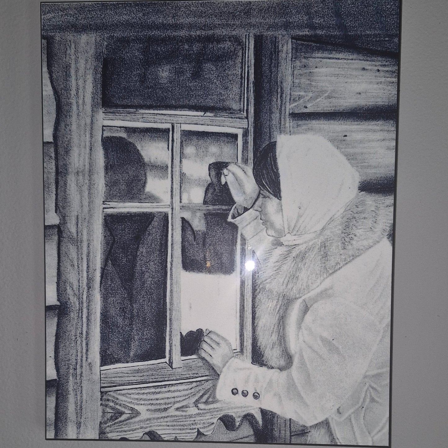 The Metal Print Series No. 6: "Echoes at the Window"