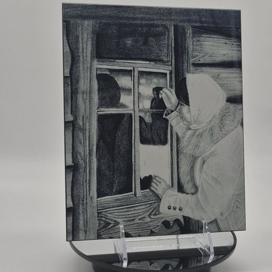 The Metal Print Series No. 6: "Echoes at the Window"